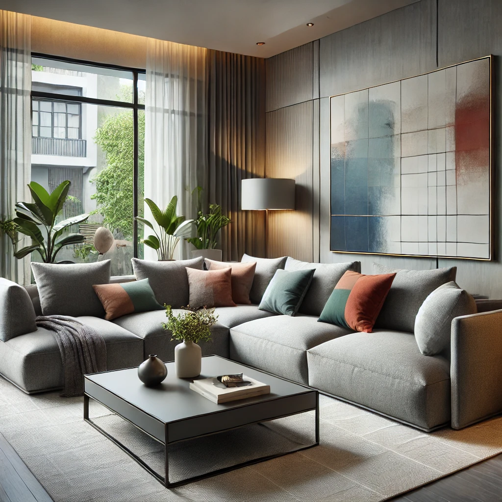 Köşe Koltuk Oturma Odası Dekorasyonu