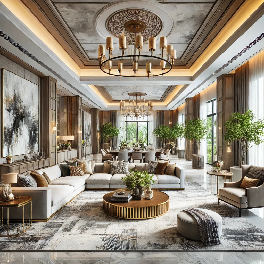 Büyük Oturma Odası Dekorasyonu