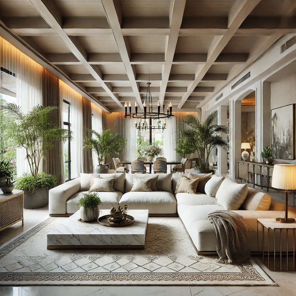 Büyük Oturma Odası Dekorasyonu