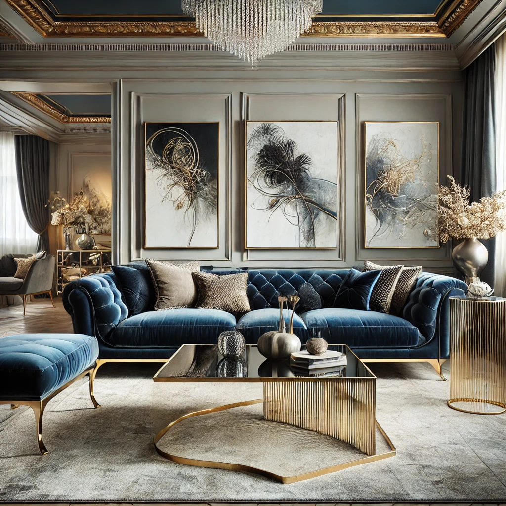 Şık Oturma Odası Dekorasonu