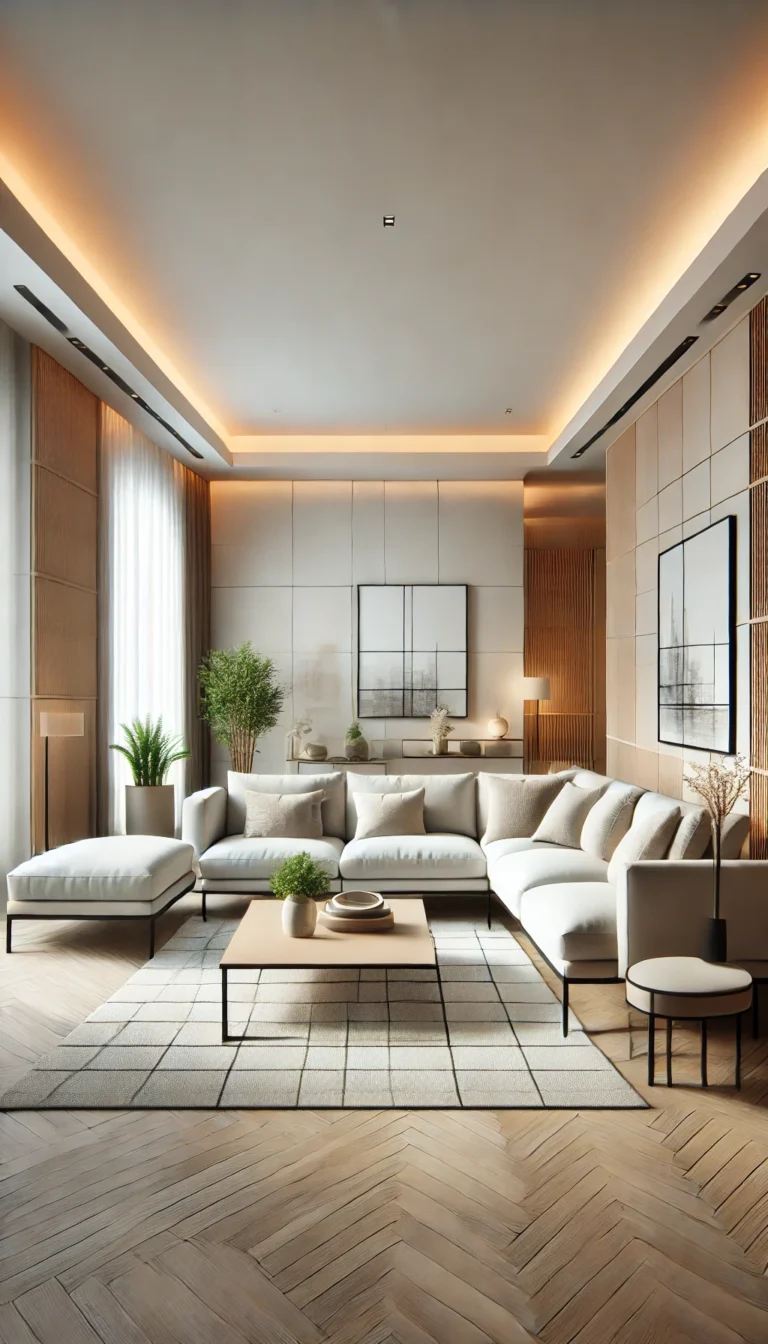 L Salon Dekorasyonu