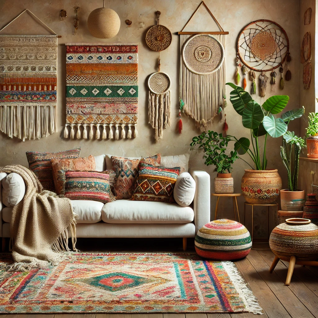 Bohem Salon Dekorasyonu