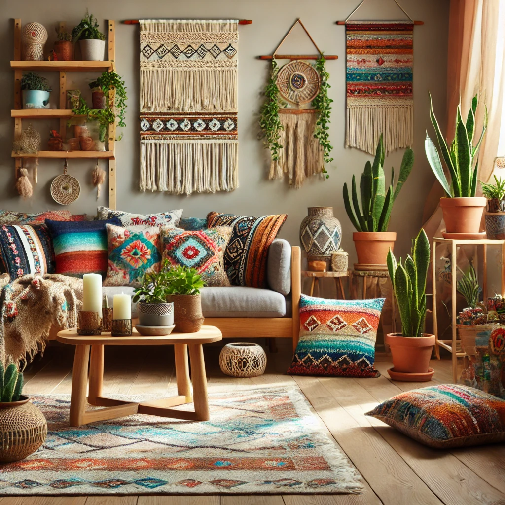 Bohem Salon Dekorasyonu