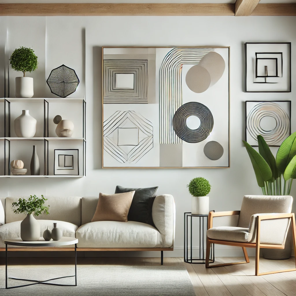 Modern Salon Duvar Dekorasyonu