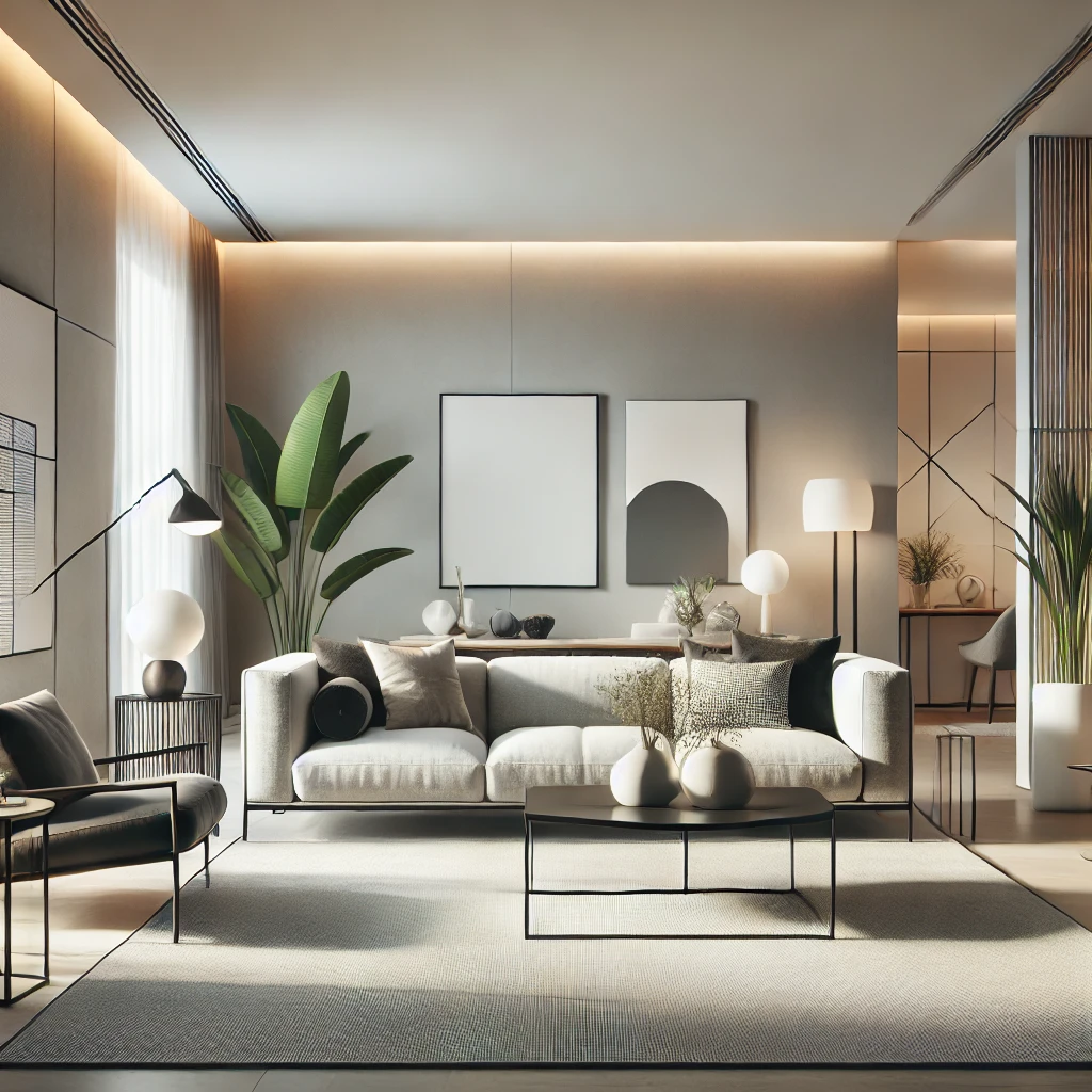 Modern Salon Dekorasyonu