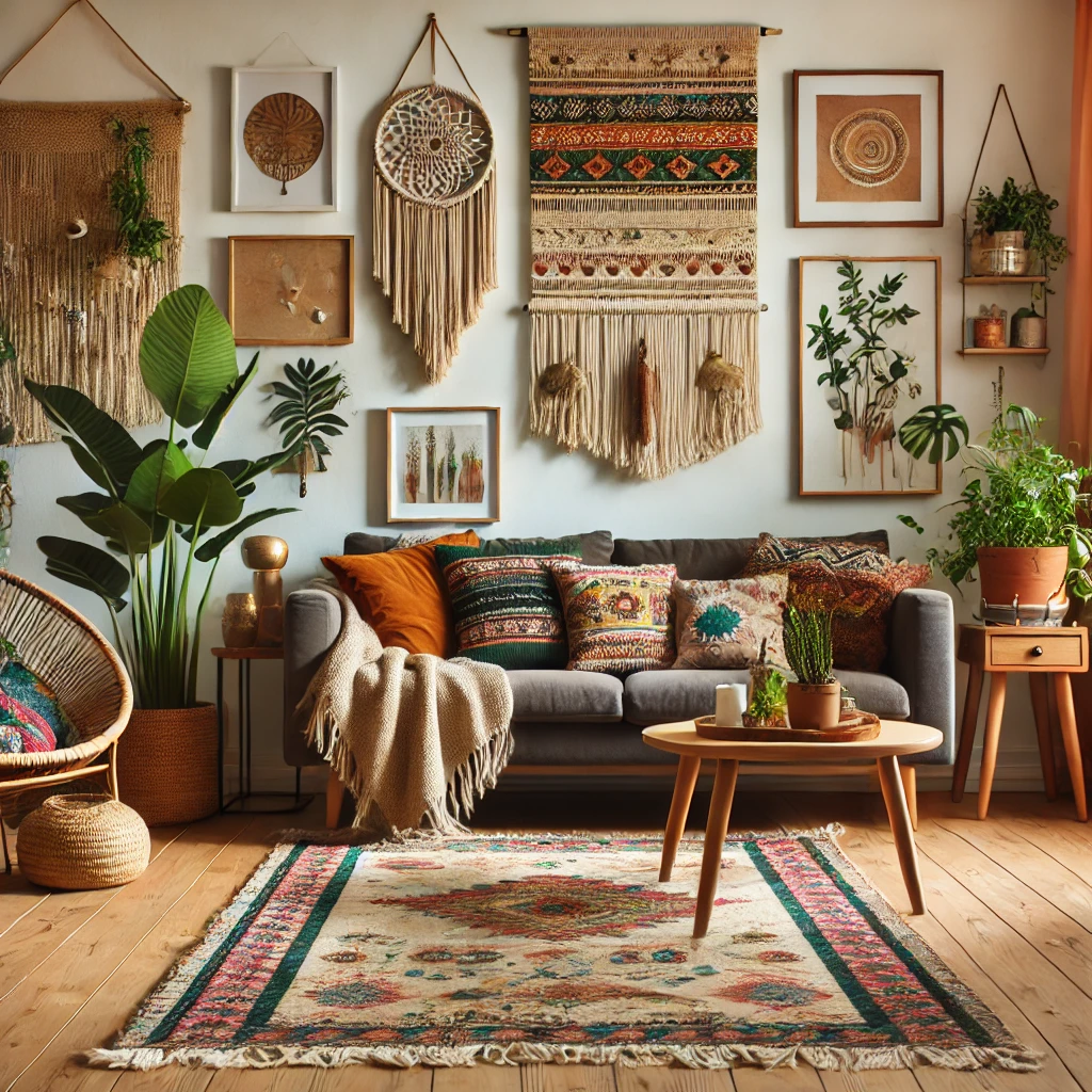 Bohem Salon Dekorasyonu