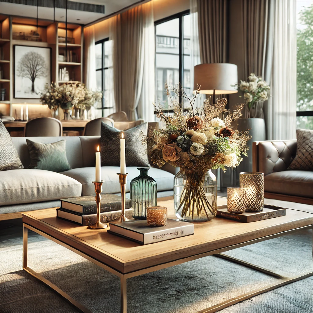 Salon Masası Dekorasyonu