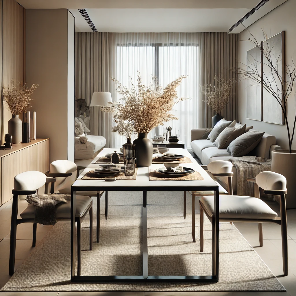 Salon Masası Dekorasyonu