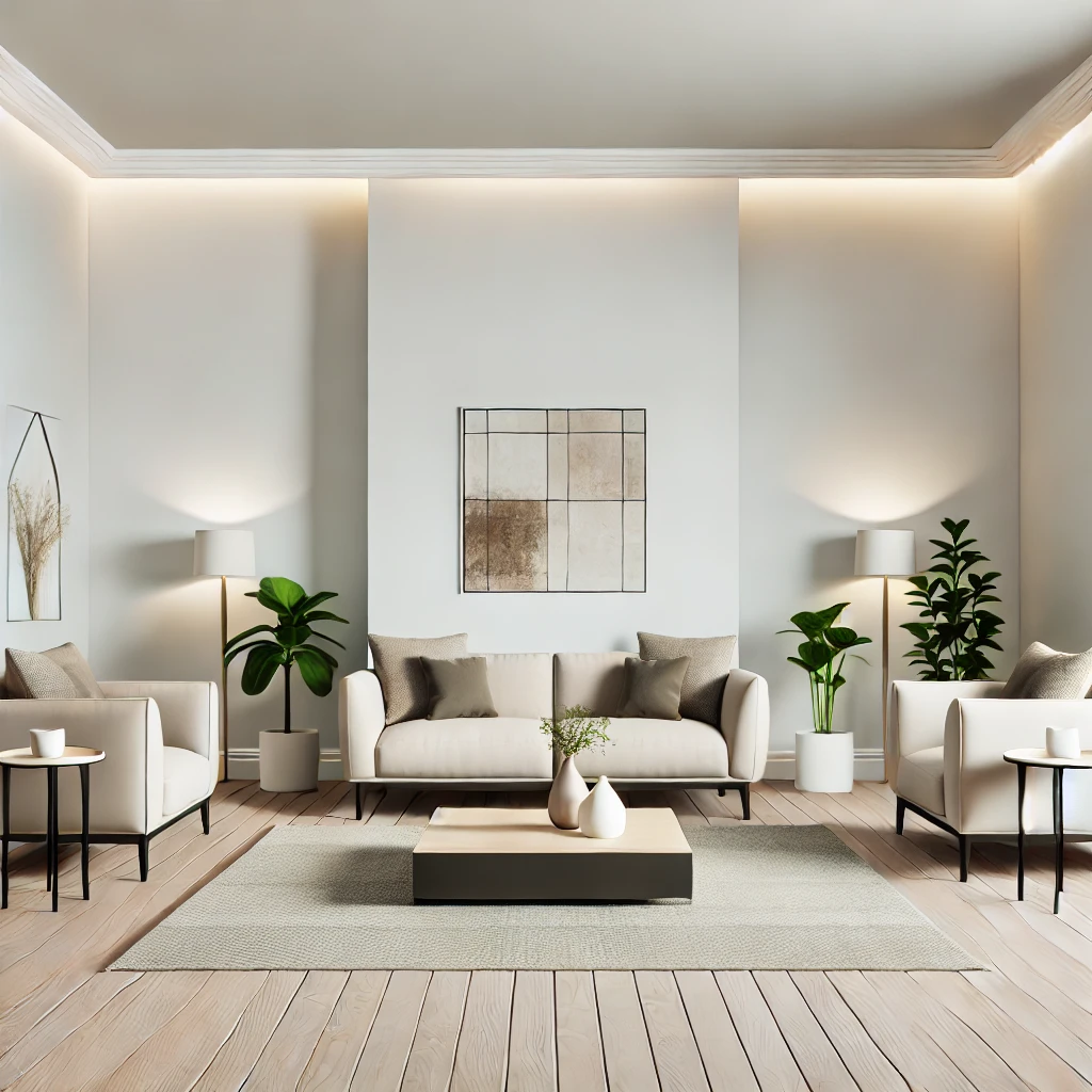 Kare Salon Dekorasyonu